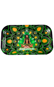 Bandeja metalica para enrolar verde oscuro