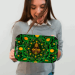 Bandeja metalica para enrolar verde oscuro